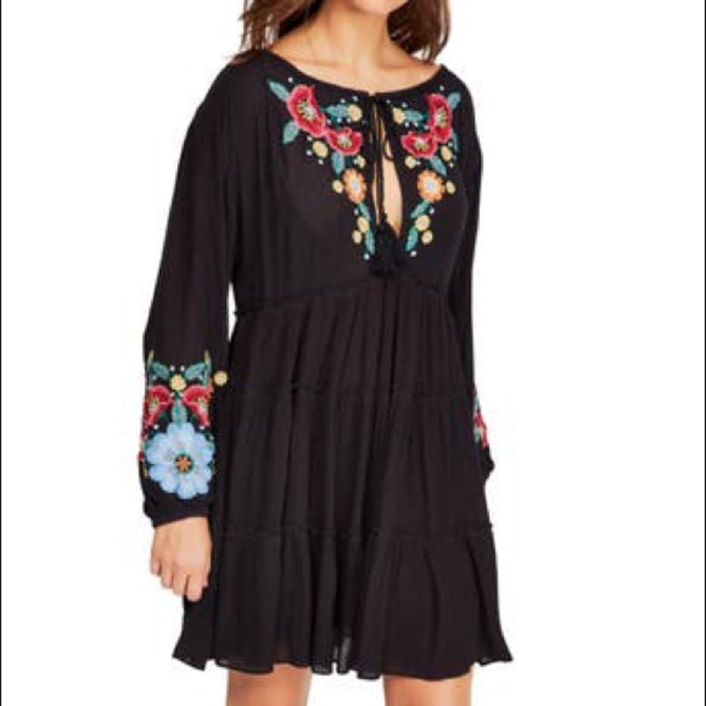 NWT Free people Spell On You Embroidered Mini